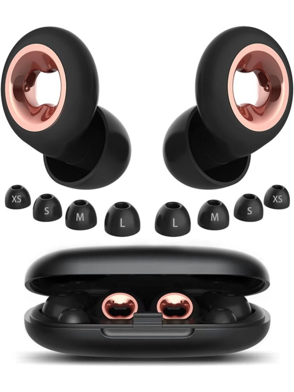 Noise Cancelling Ear Plugs for Sleeping, 60DB, Ultra-Soft with 8 Eartips